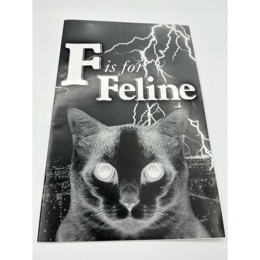 Vintage 1997 F is for Feline - Mystery Jigsaw Puzzle Game - Complete 1000 Pieces